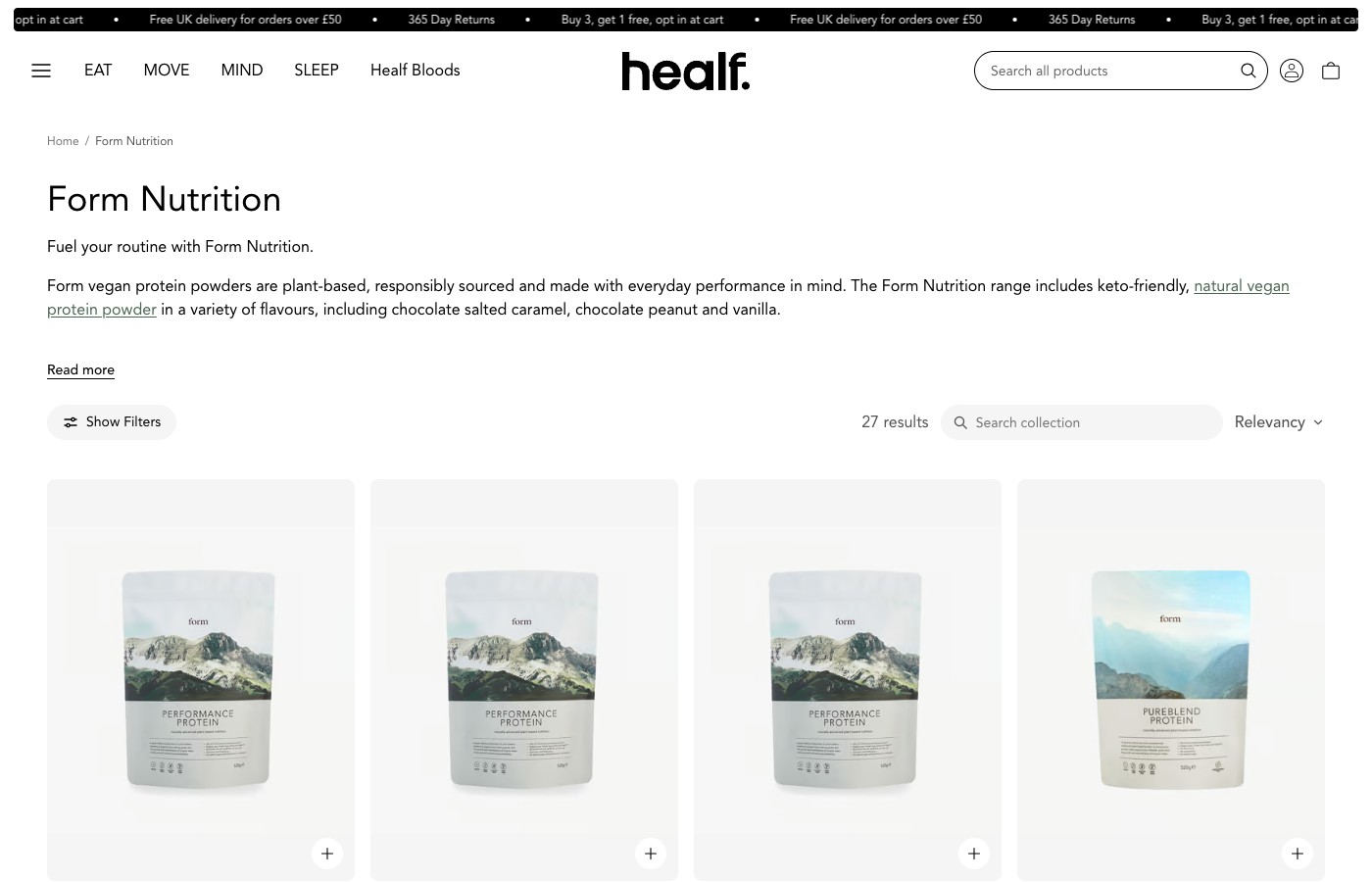 Healf website